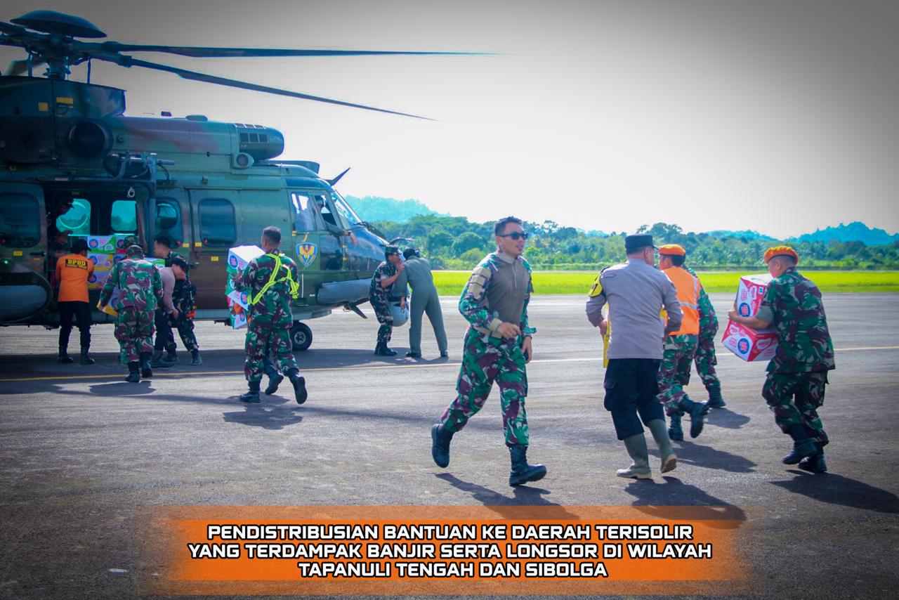 PENDISTRIBUSIAN BANTUAN BENCANA LONGSOR DAN BANJIR WILAYAH TAPANULI TENGAH DAN SIBOLGA